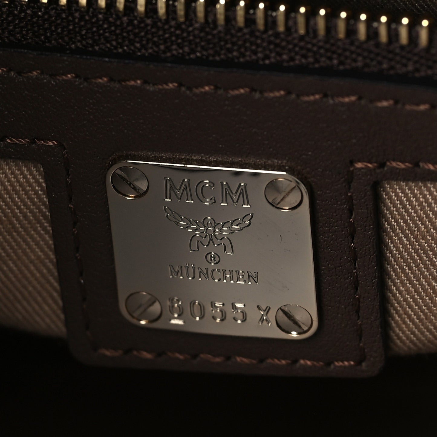 Calfskin Ottomar Monogram Medium Essential Tote Chestnut