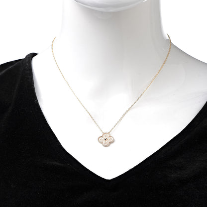 Van Cleef & Arpels 18K Rose Gold Vintage Alhambra Pendant Necklace 2 of 7