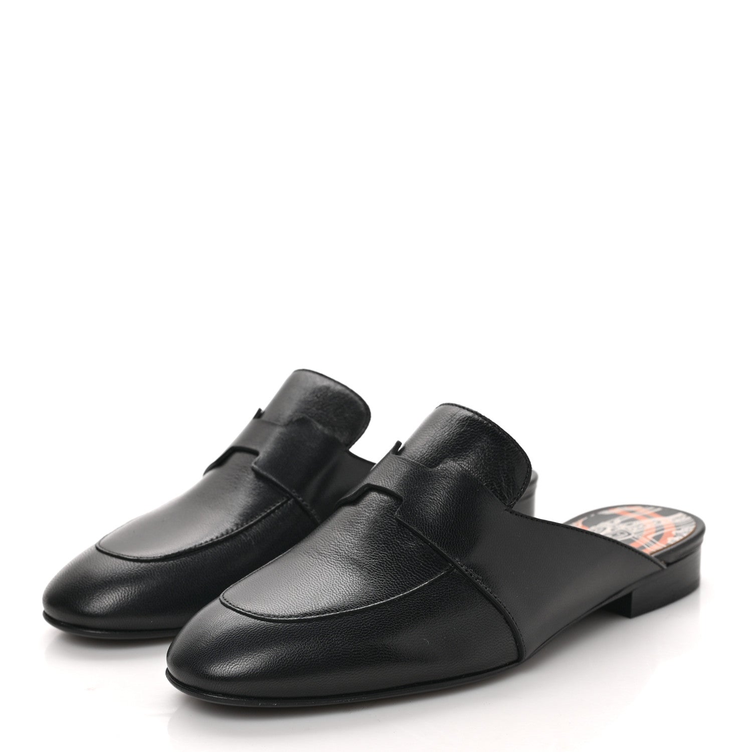 Hermes Supple Goatskin Catena Mules 35 Black 3 of 9