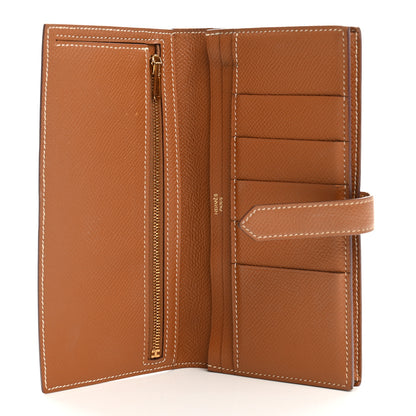 Hermes Epsom Bearn Gusset Wallet Gold 5 of 9