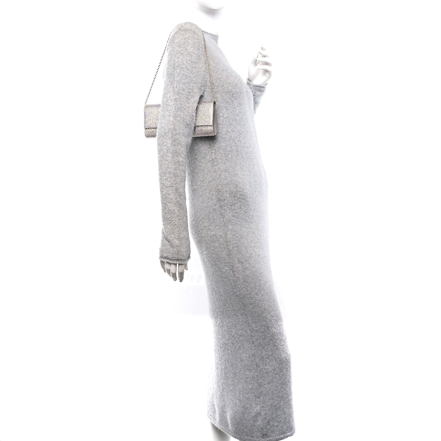 Swarovski Crystal Ritz Fizz Clutch Champagne Silver