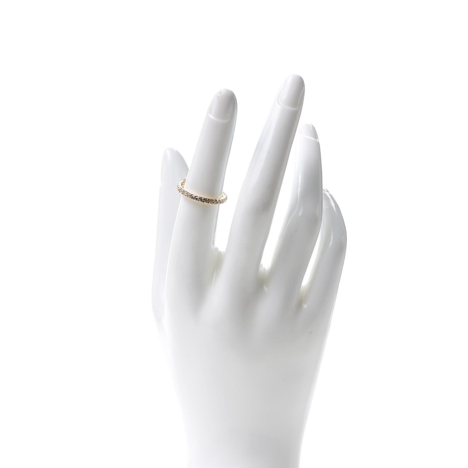 David Yurman 18K Yellow Gold Diamond 2mm Cable Collectibles Band Ring 52 6 2 of 4