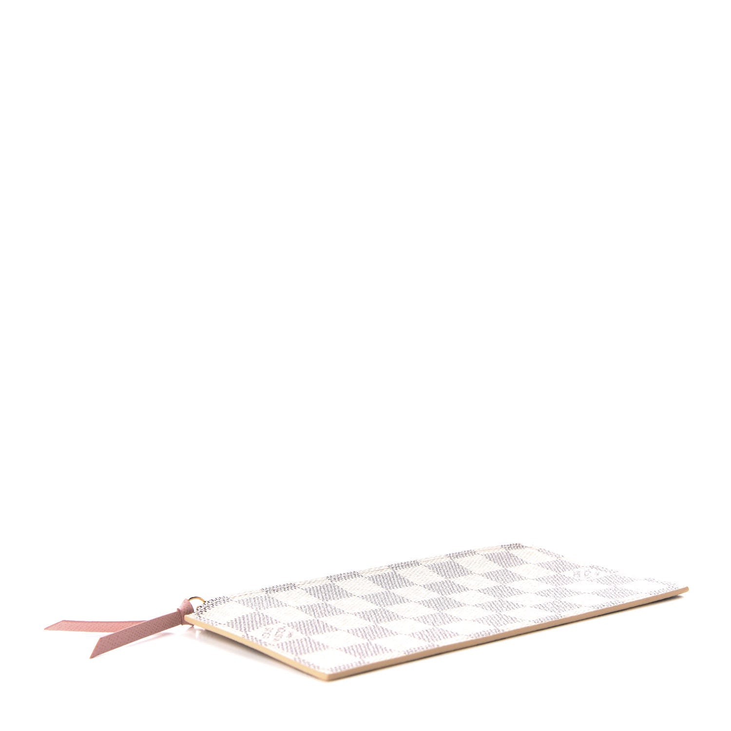 Louis Vuitton Damier Azur Felicie Chain Wallet Zippered Insert Rose Ballerine 4 of 6