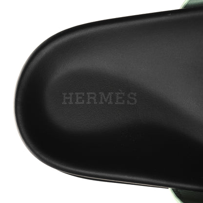 Hermes Epsom Womens Chypre Sandals 36 Vert Jade 8 of 9