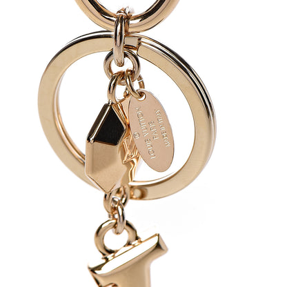 Louis Vuitton LV Facettes Bag Charm Key Holder Gold 3 of 4