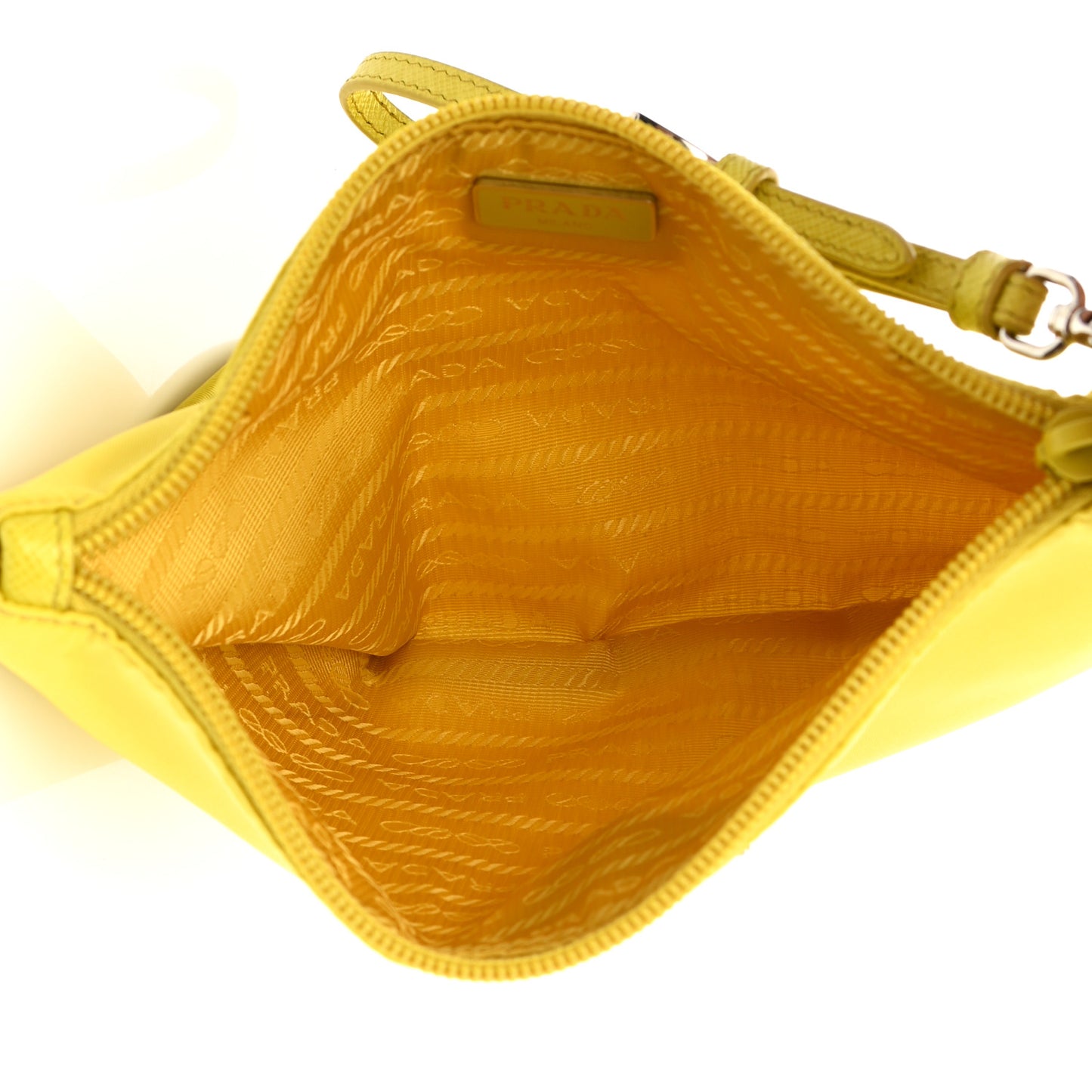 Tessuto Nylon Saffiano Wristlet Girasole