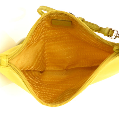 Prada Tessuto Nylon Saffiano Wristlet Girasole 5 of 8
