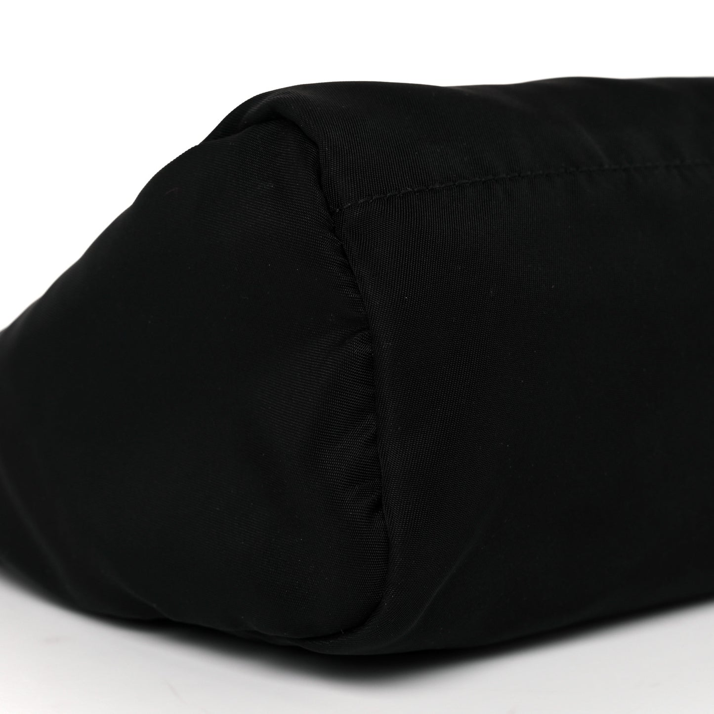 Nylon Tessuto Cosmetic Pouch Black