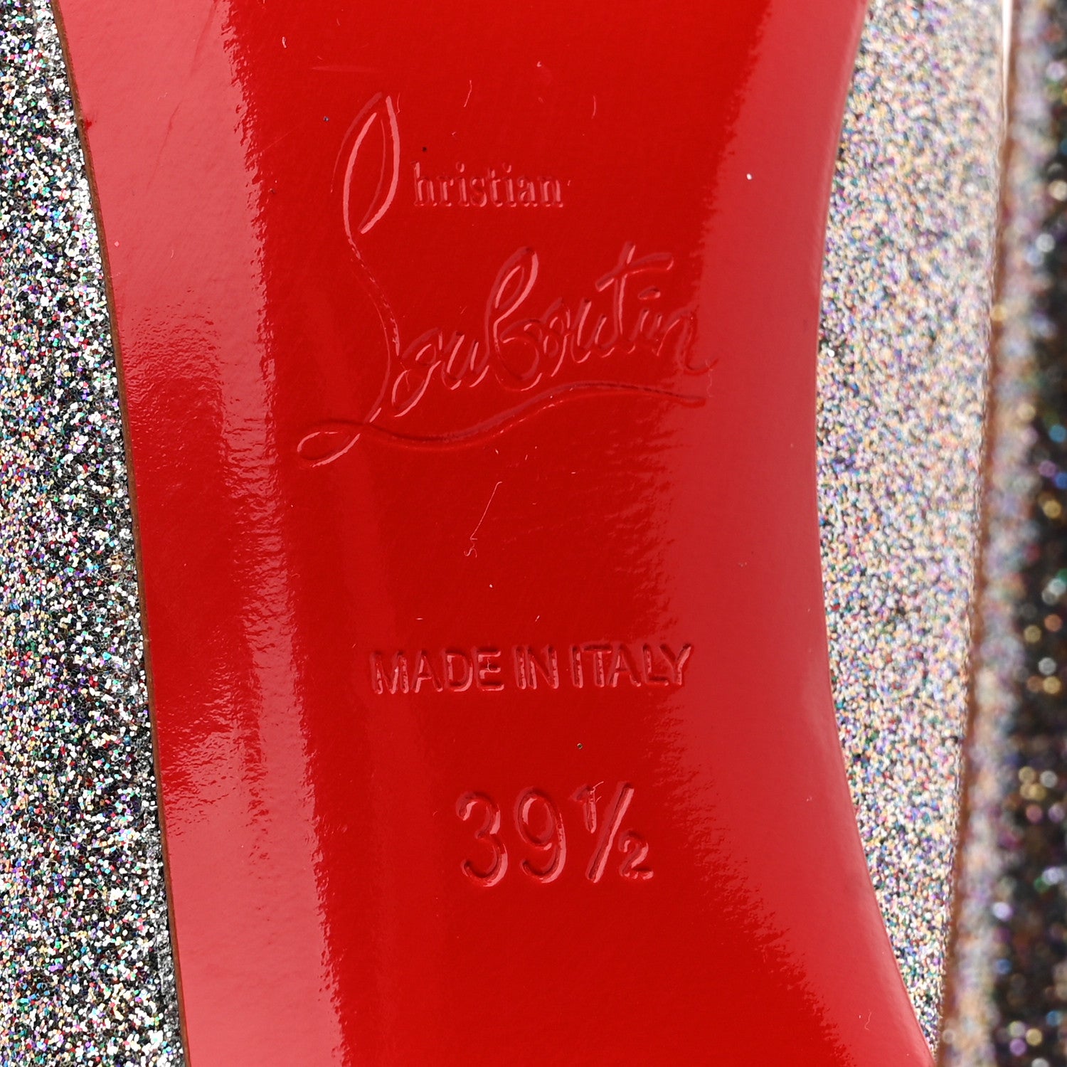 Christian Louboutin Glitter Pigalle Follies Dragonfly 85 Pumps 39.5 Silver 8 of 8