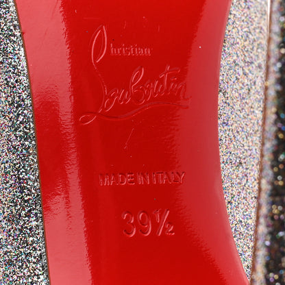Christian Louboutin Glitter Pigalle Follies Dragonfly 85 Pumps 39.5 Silver 8 of 8