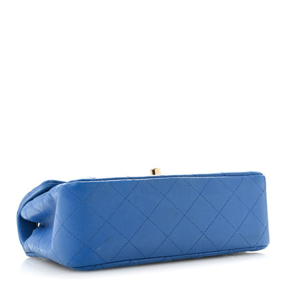 Chanel Lambskin Quilted Mini Rectangular Flap Blue 4 of 13