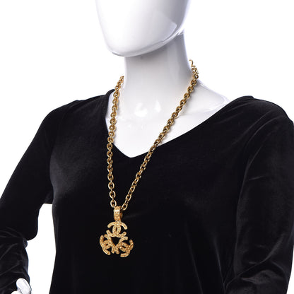 Chanel Triple CC Chain Necklace Gold 2 of 5