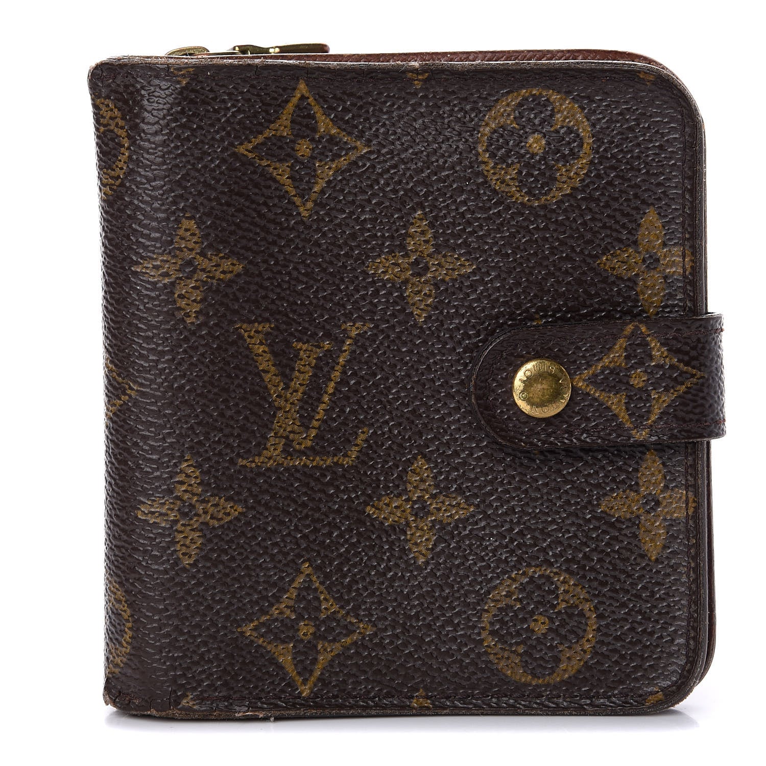 Louis Vuitton Monogram Compact Zippe Zipped Wallet 1 of 13