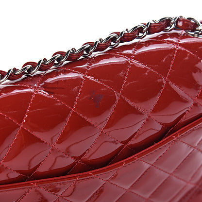 Chanel Patent Calfskin Quilted Medium Double Flap Red 12 of 13