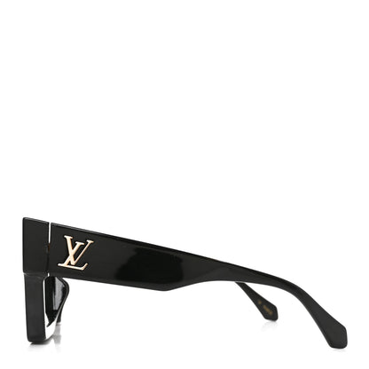 Louis Vuitton Acetate Swarovski Crystal Cyclone Sunglasses Z1578E Black 3 of 6