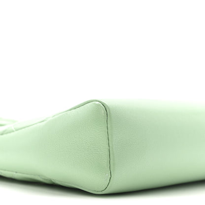 Chanel Shiny Lambskin Quilted Mini 31 Shopping Bag Light Green 9 of 14