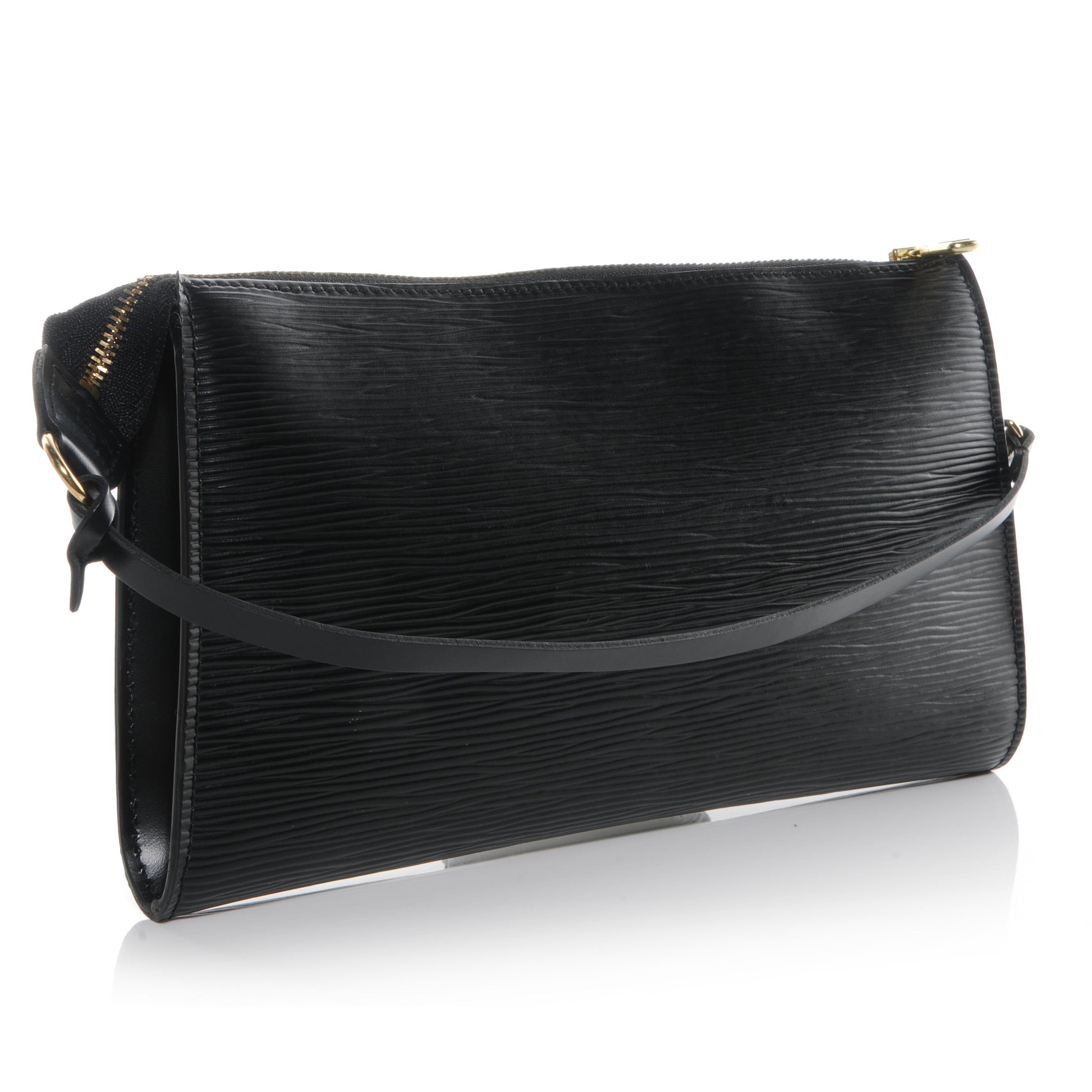 Louis Vuitton Epi Pochette Accessories 24 Black 3 of 7