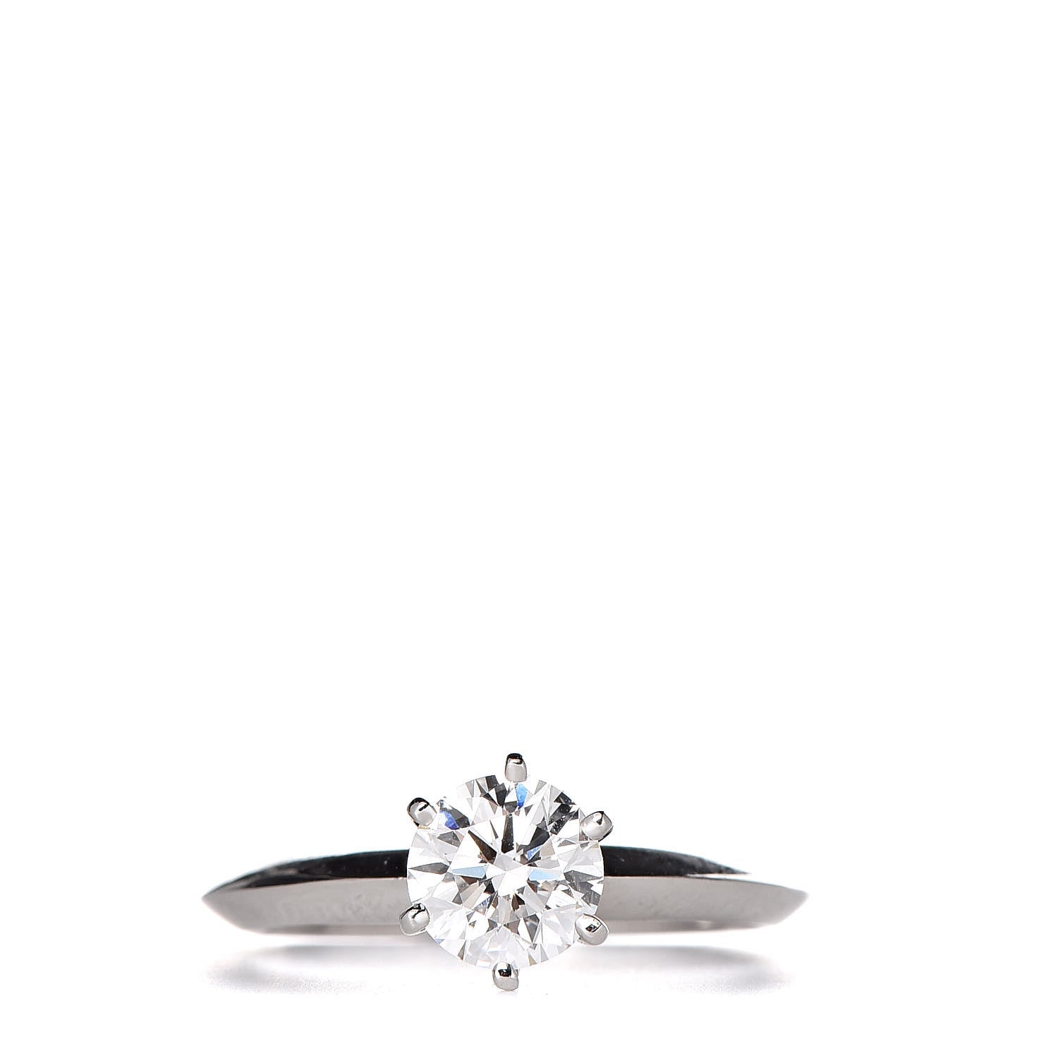 Tiffany Platinum Diamond .86ct Solitaire Engagement Ring 51 5.75 1 of 6