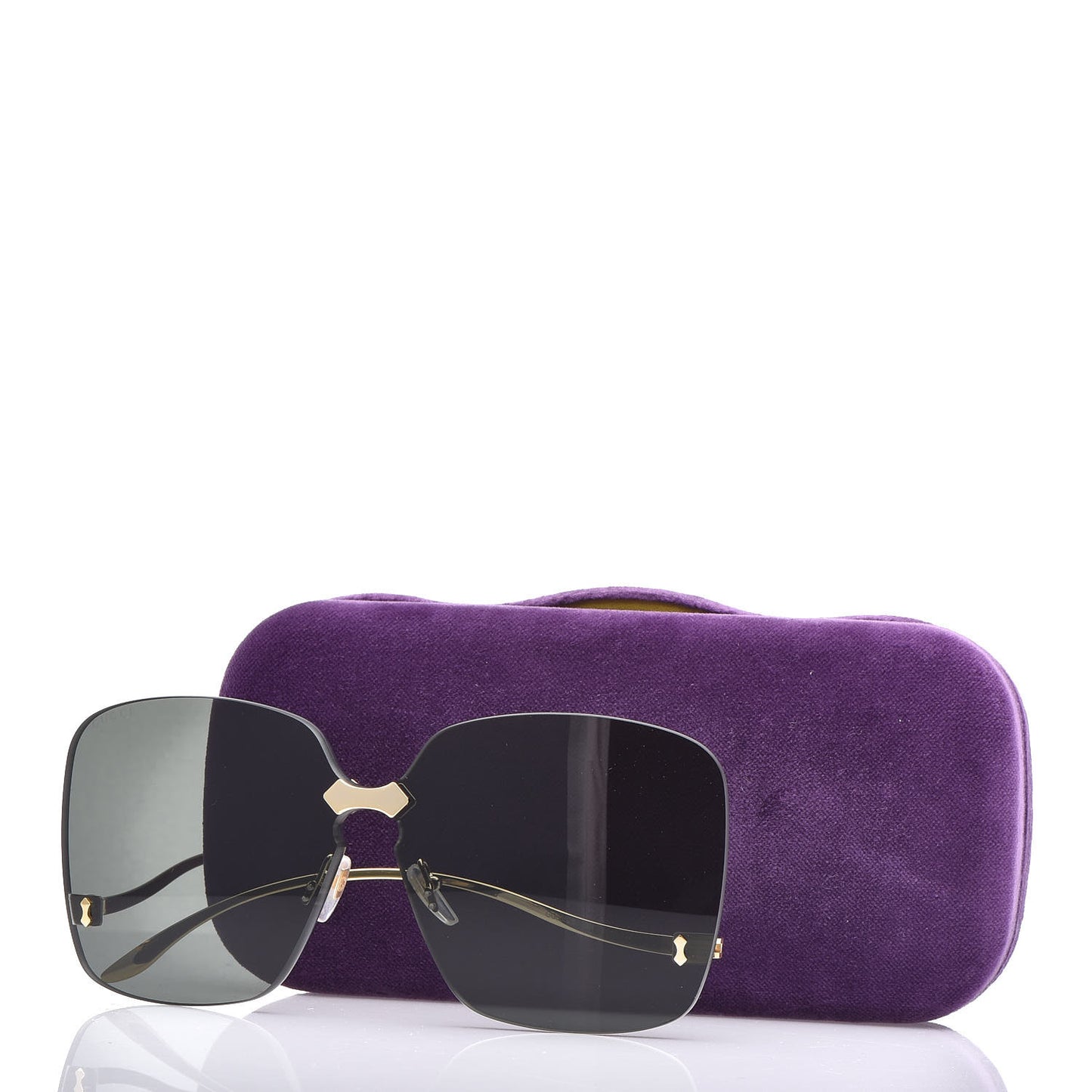 Rimless Sunglasses GG0352S Gold