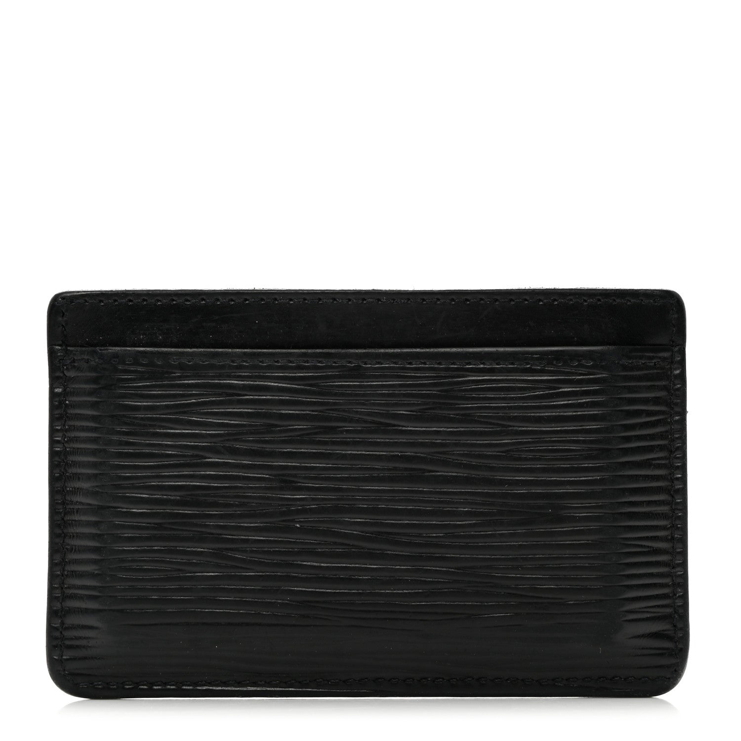 Louis Vuitton Epi Card Holder Black 1 of 7