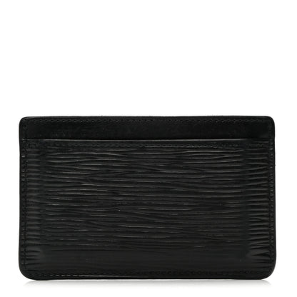 Louis Vuitton Epi Card Holder Black 1 of 7