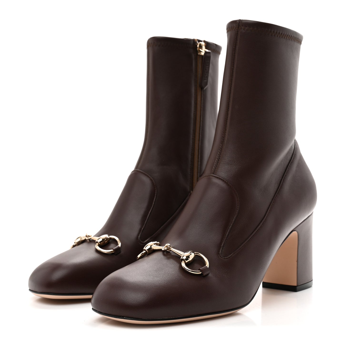 Nappa Horsebit Ankle Boots 39 New Chocolate