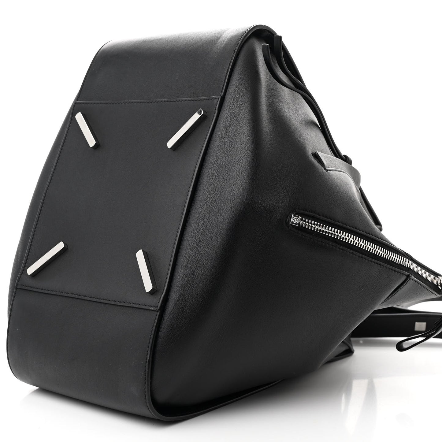 Calfskin Medium Hammock Shoulder Bag Black