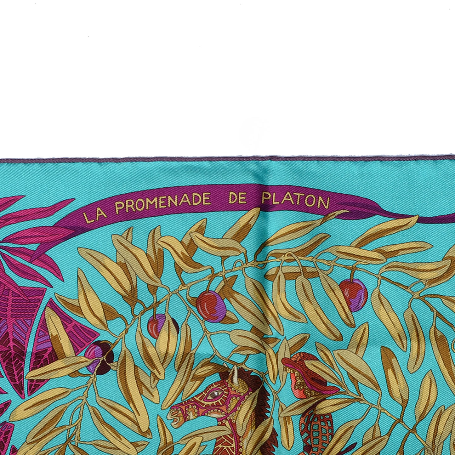 Silk La Promenade de Platon Scarf 90
