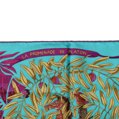 Hermes Silk La Promenade de Platon Scarf 90 3 of 6