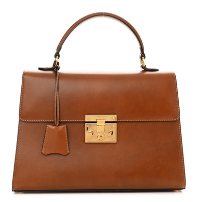 Gucci Calfskin Medium Padlock Signature Top Handle Bag Cuir 1 of 15