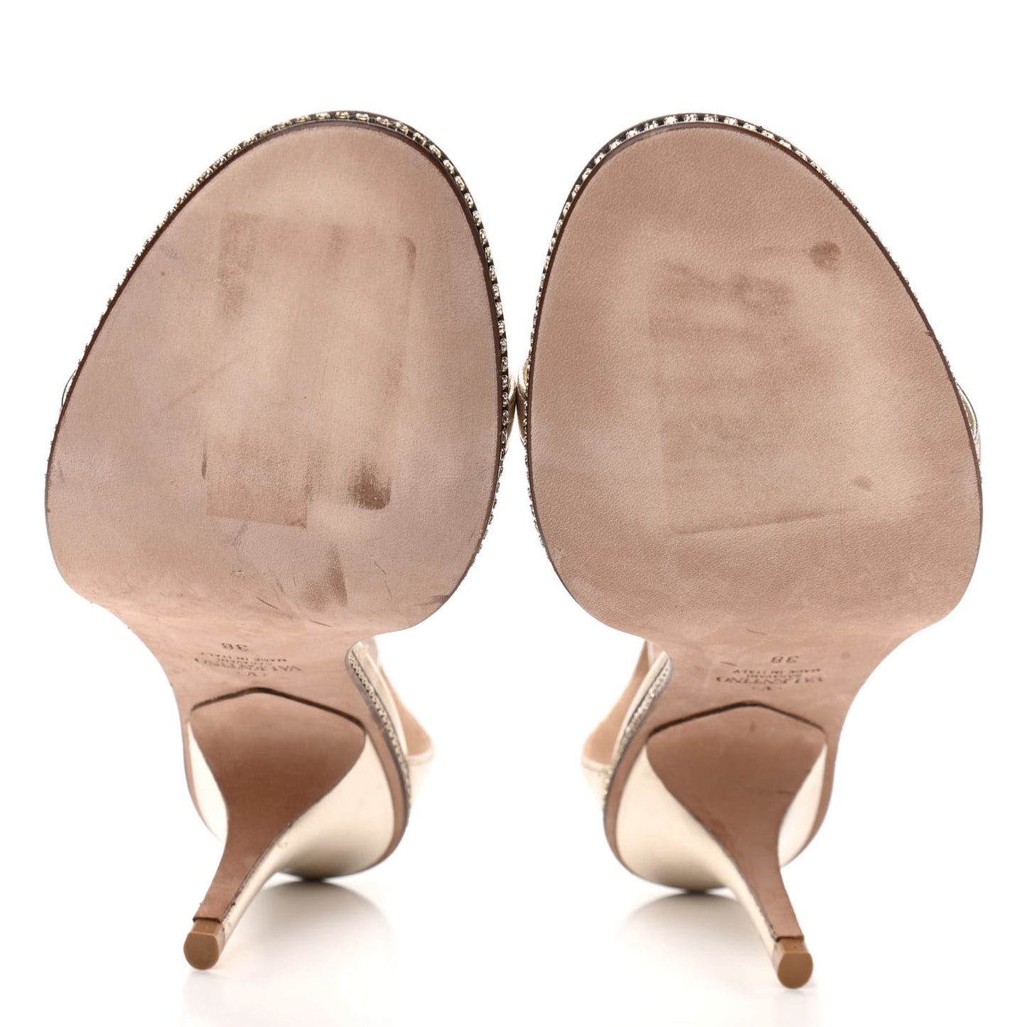 Metallic Nappa Crystal Star Carpet Evening Sandals 38 Silver