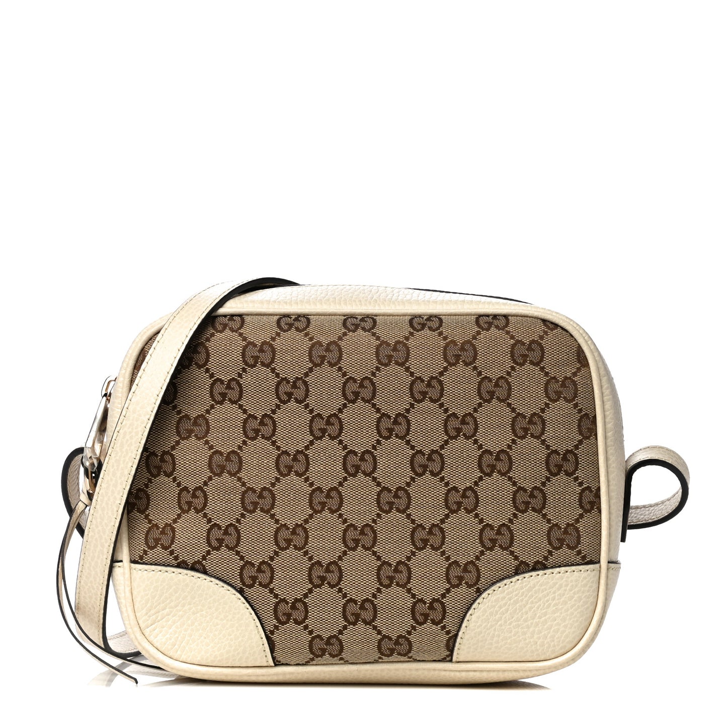Monogram Dollar Calfskin Mini Bree Messenger Bag Beige Ebony Avoire