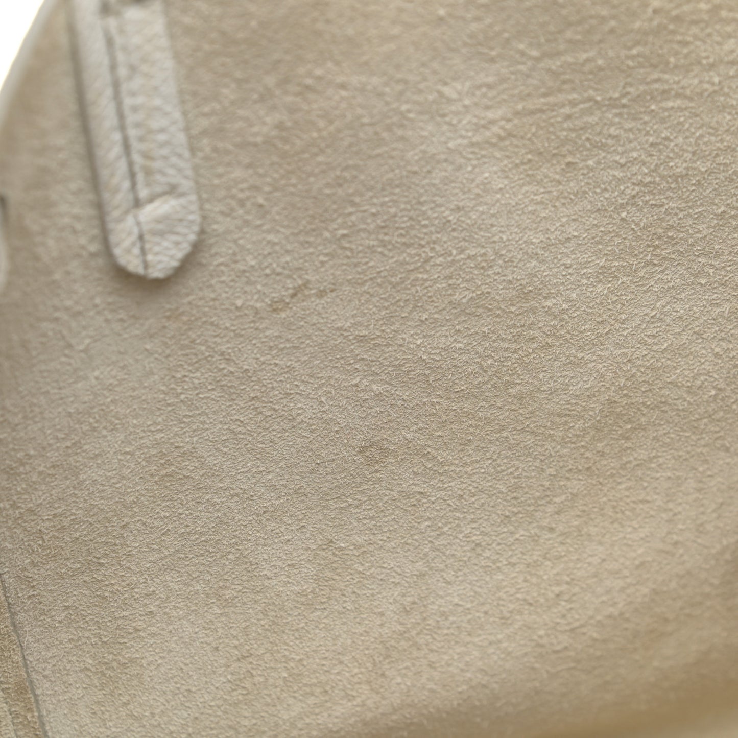 Soft Grained Calfskin Small Belt Cabas Light Grey