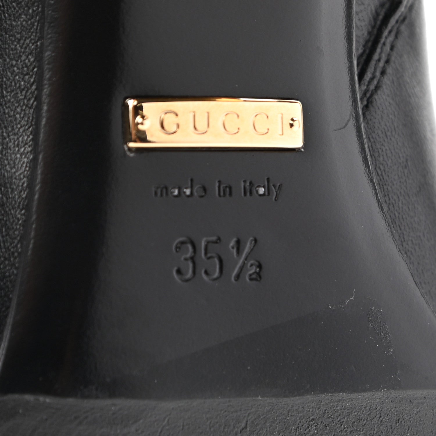 Gucci Nappa Charlotte Horsebit 55mm Ankle Boots 35.5 Black 7 of 17