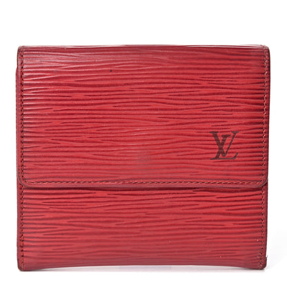 Louis Vuitton Epi Elise Wallet Castillan Red 1 of 6
