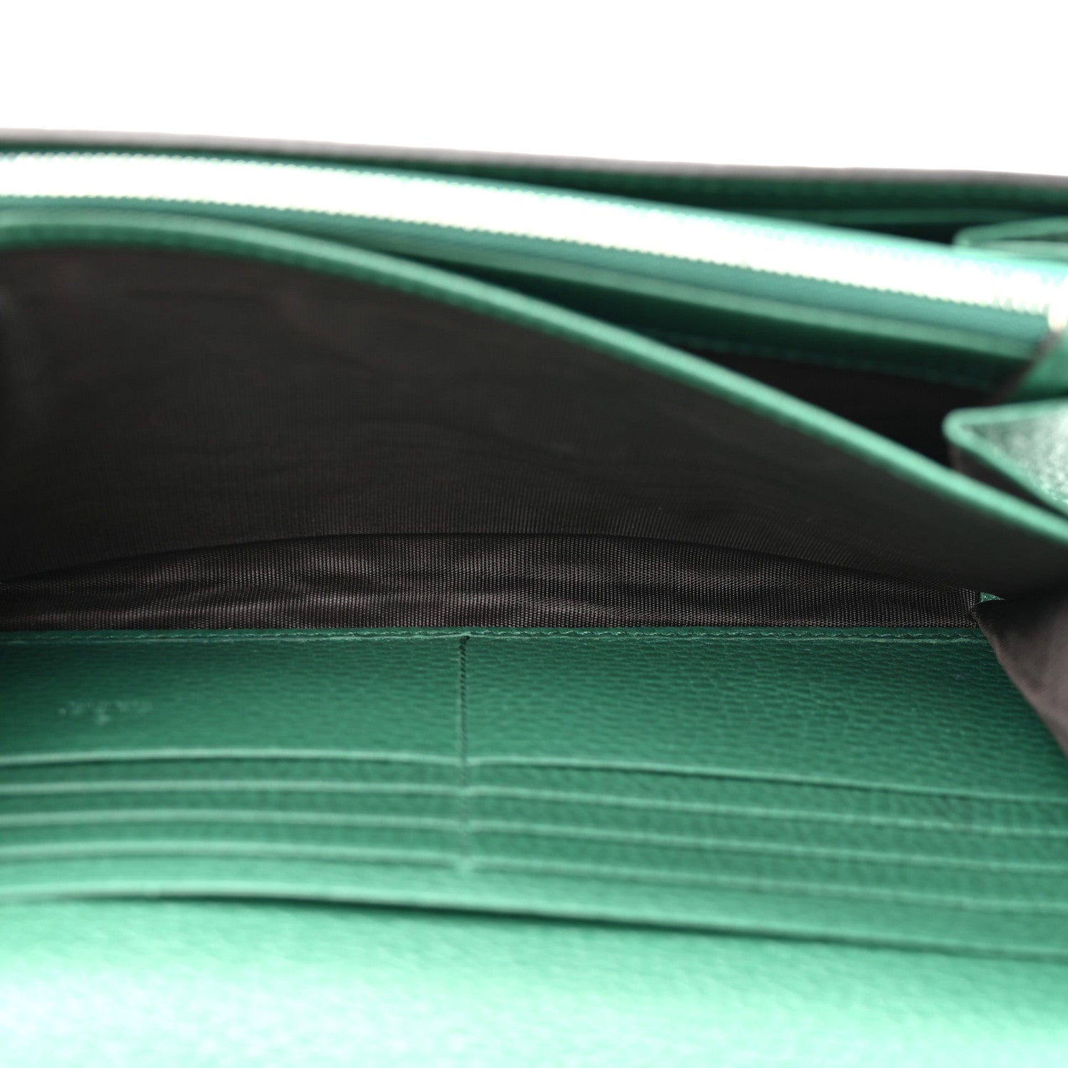 Gucci Calfskin Mini Dionysus Chain Wallet Emerald 1811183