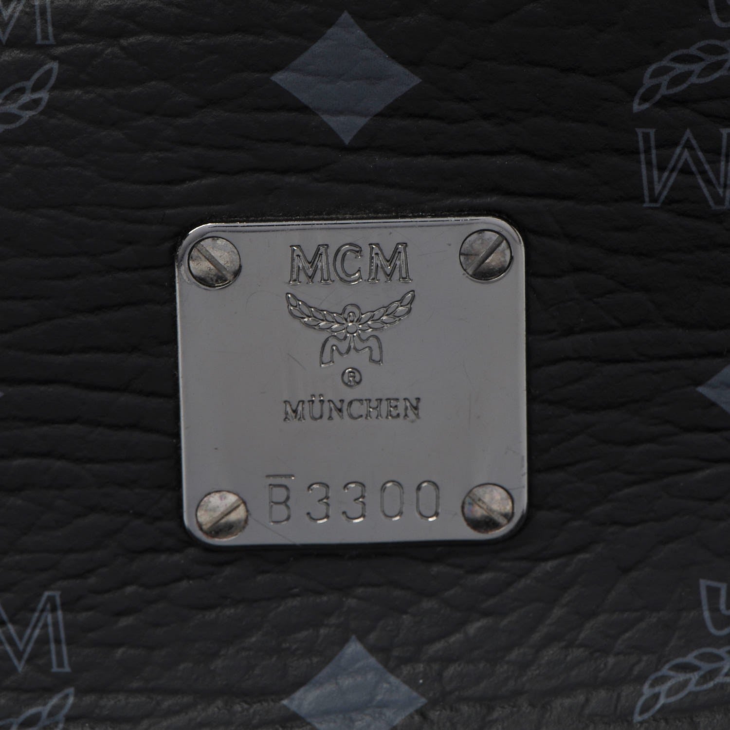MCM Visetos Medium Side Studs Stark Backpack Black 6 of 10