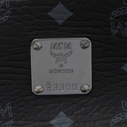 MCM Visetos Medium Side Studs Stark Backpack Black 6 of 10