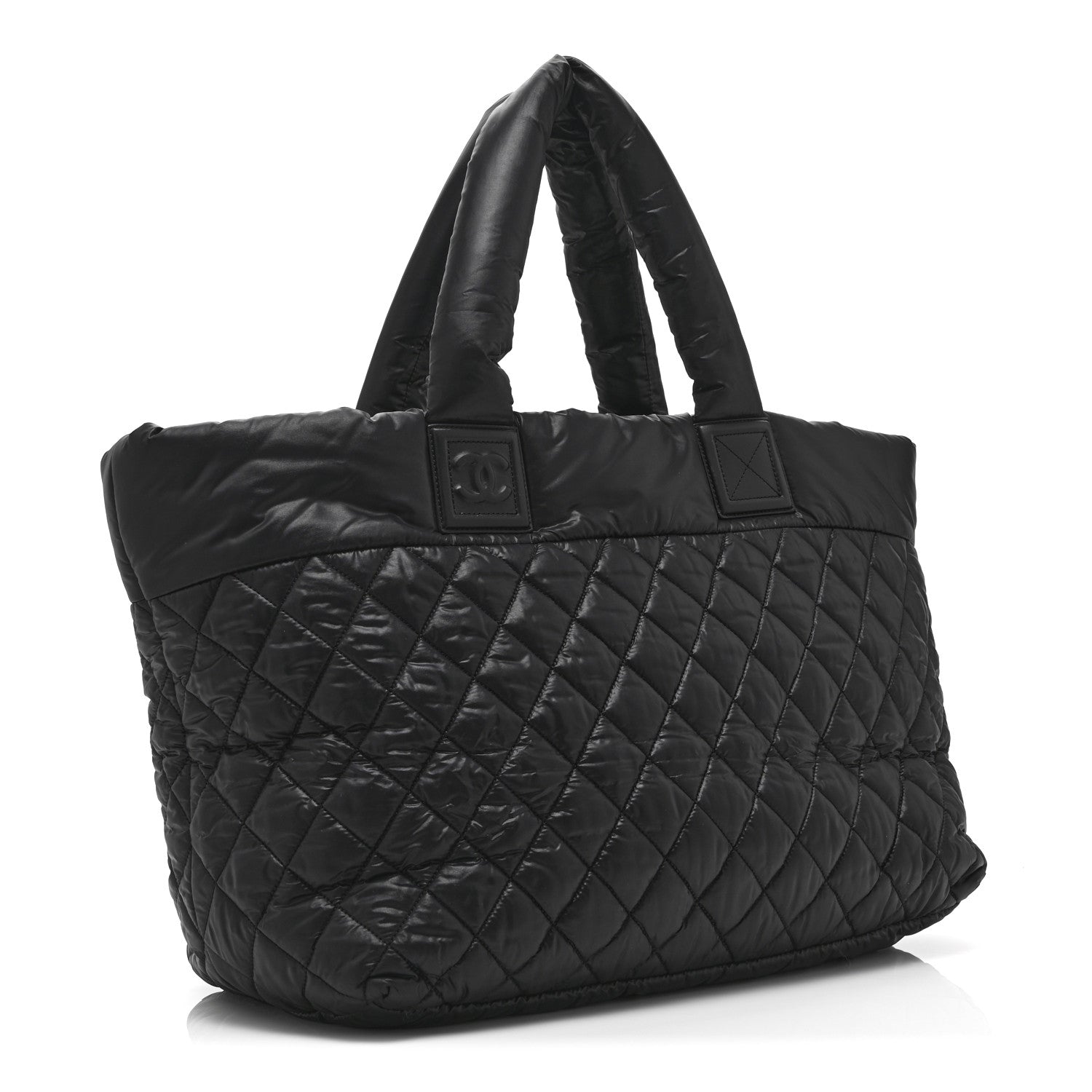 Chanel Nylon Quilted Large Coco Cocoon Tote Black 3 of 11