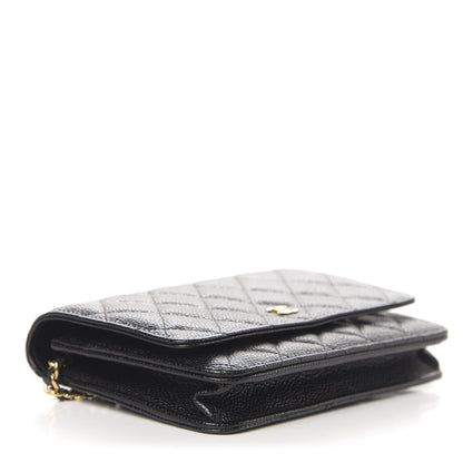 Chanel Caviar Quilted Wallet On Chain WOC Black 5 of 13
