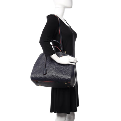 Louis Vuitton Empreinte Montaigne GM Marine Rouge 2 of 10
