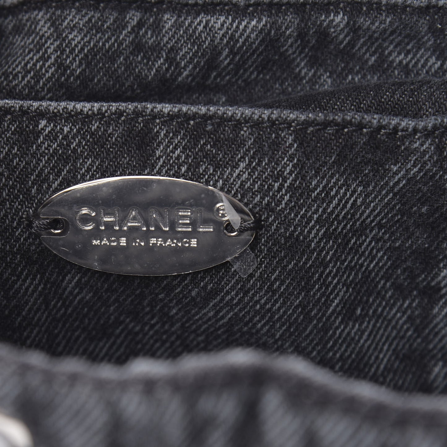 Washed Denim Quilted Denimpression Backpack Lilac Black