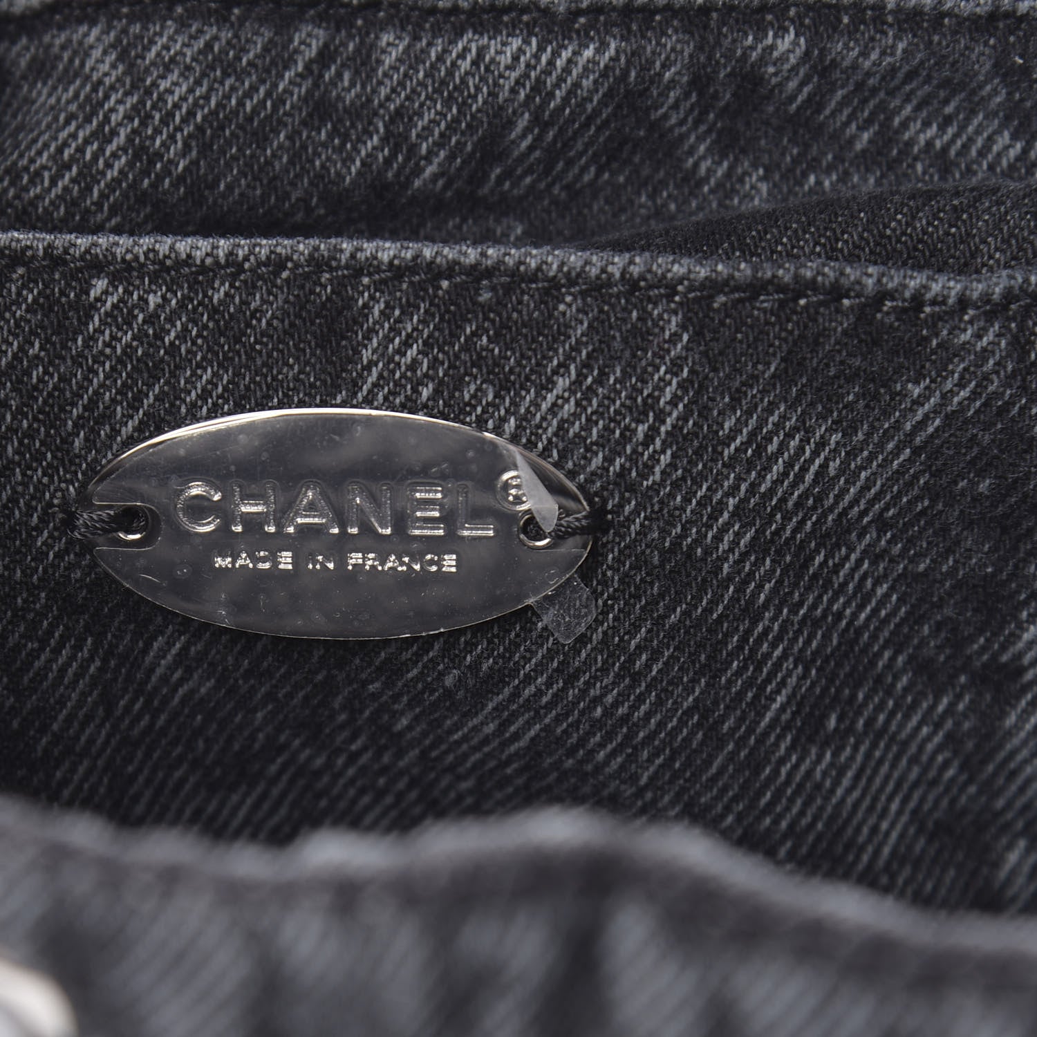 Chanel Washed Denim Quilted Denimpression Backpack Lilac Black 5 of 10