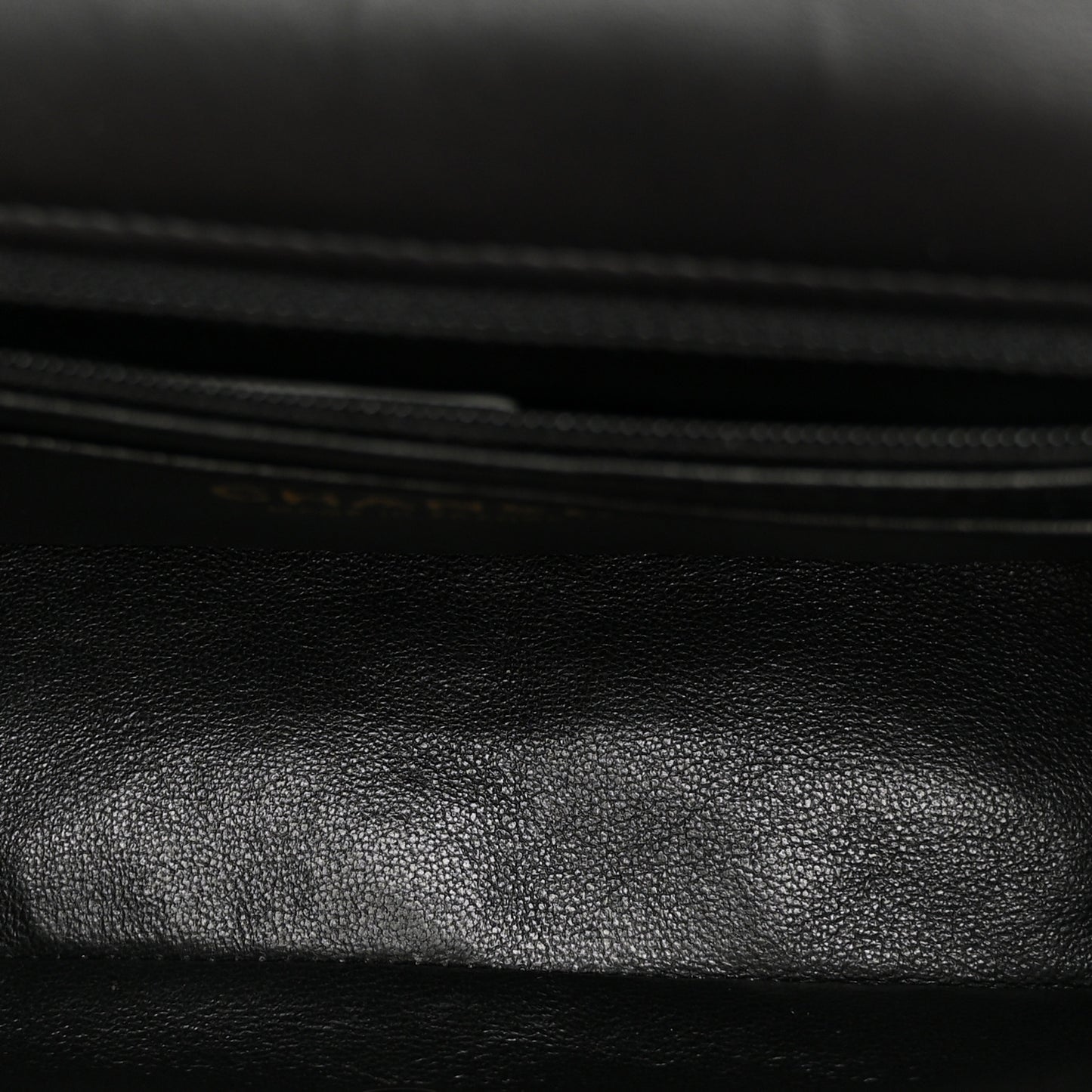 Patent Calfskin Quilted Mini Rectangular Flap Black