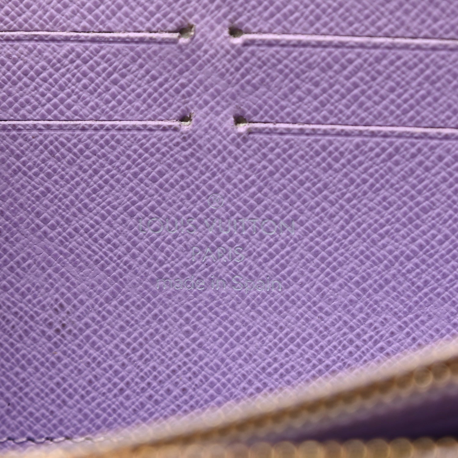 Louis Vuitton Monogram Multicolor Zippy Wallet Black Violet 6 of 6