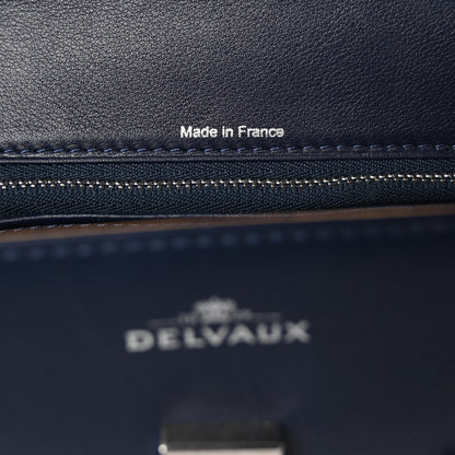 Delvaux Calfskin MM Tempete Satchel Navy 7 of 10