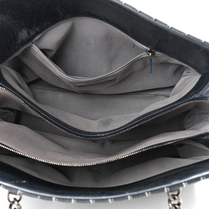 Chanel Lambskin Vertical Quilted Tote Navy 7 of 14