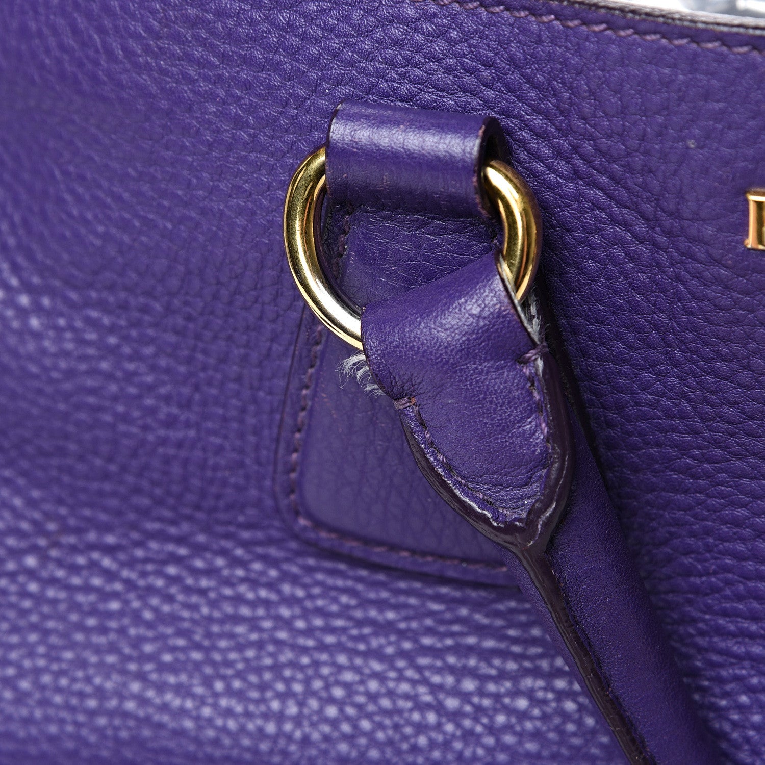 Prada Vitello Daino Tote Viola 19 of 23