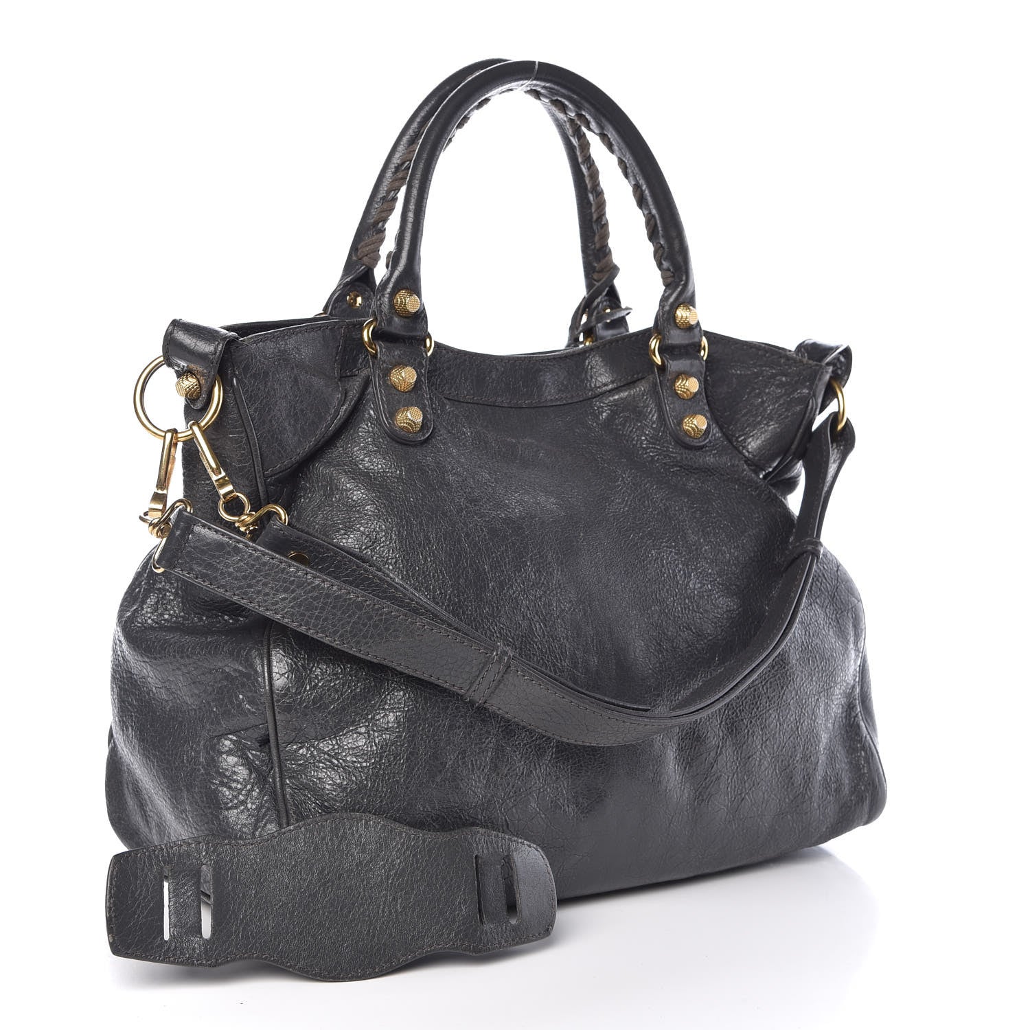 Balenciaga Agneau Giant 12 Gold Hardware Velo Gris Fossile Anthracite 3 of 19