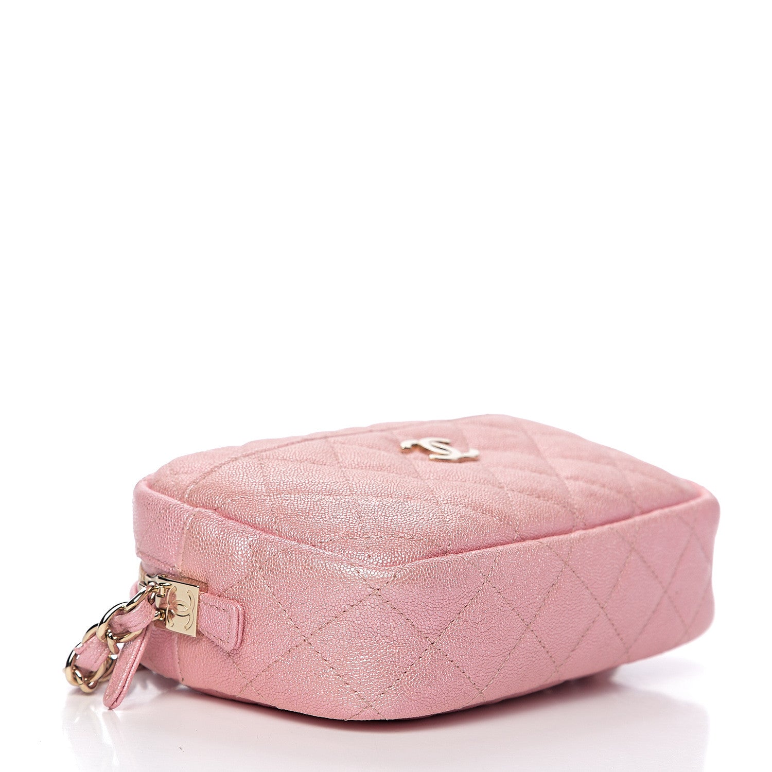 Chanel Iridescent Caviar Quilted Small Timeless Camera Case Pink 3 of 11